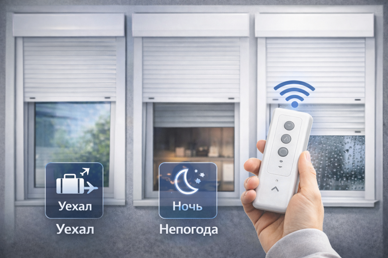 Настроим Уехал, Ночь, Непогода под ваш объект 3 сценария в подарок для автоматических рольставней