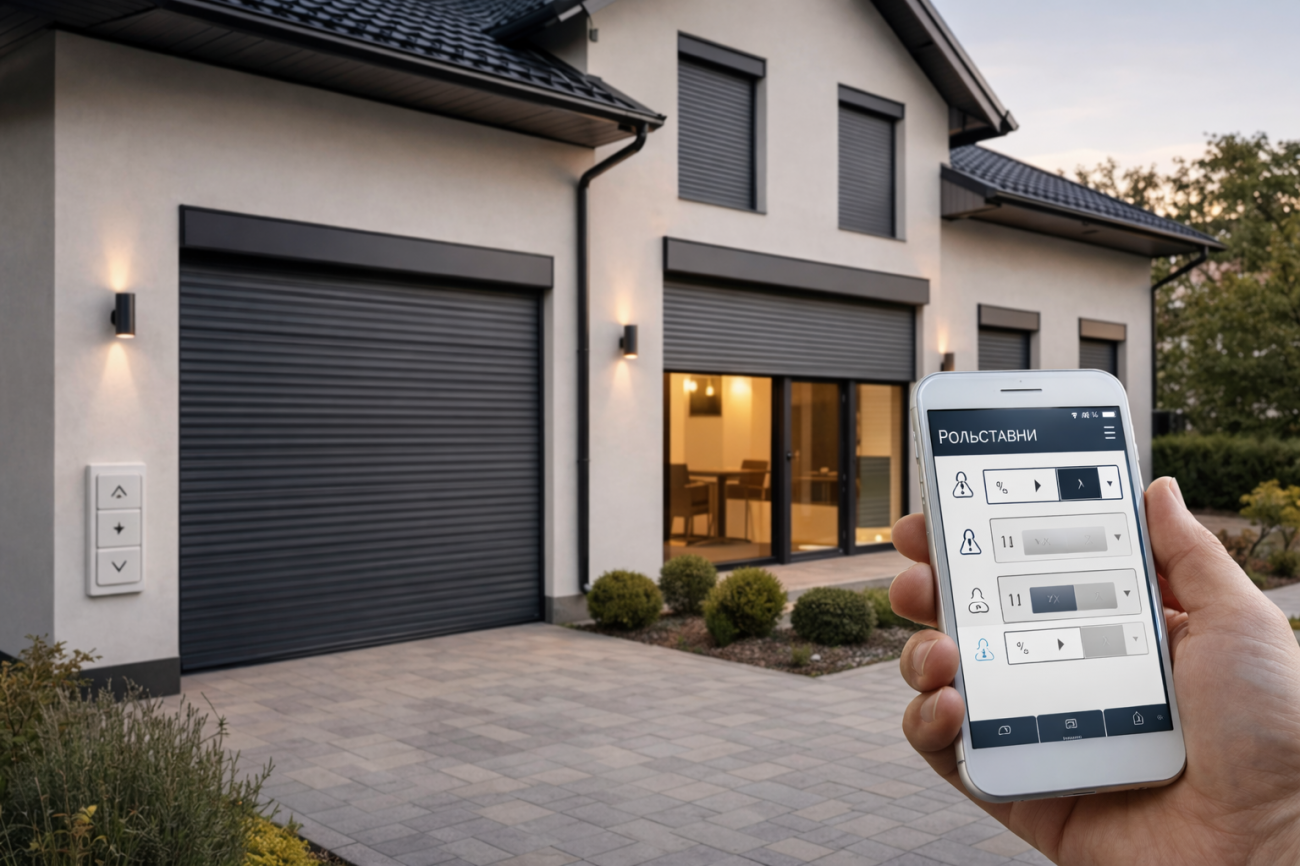 Управление автоматическими рольставнями со смартфона в частном доме