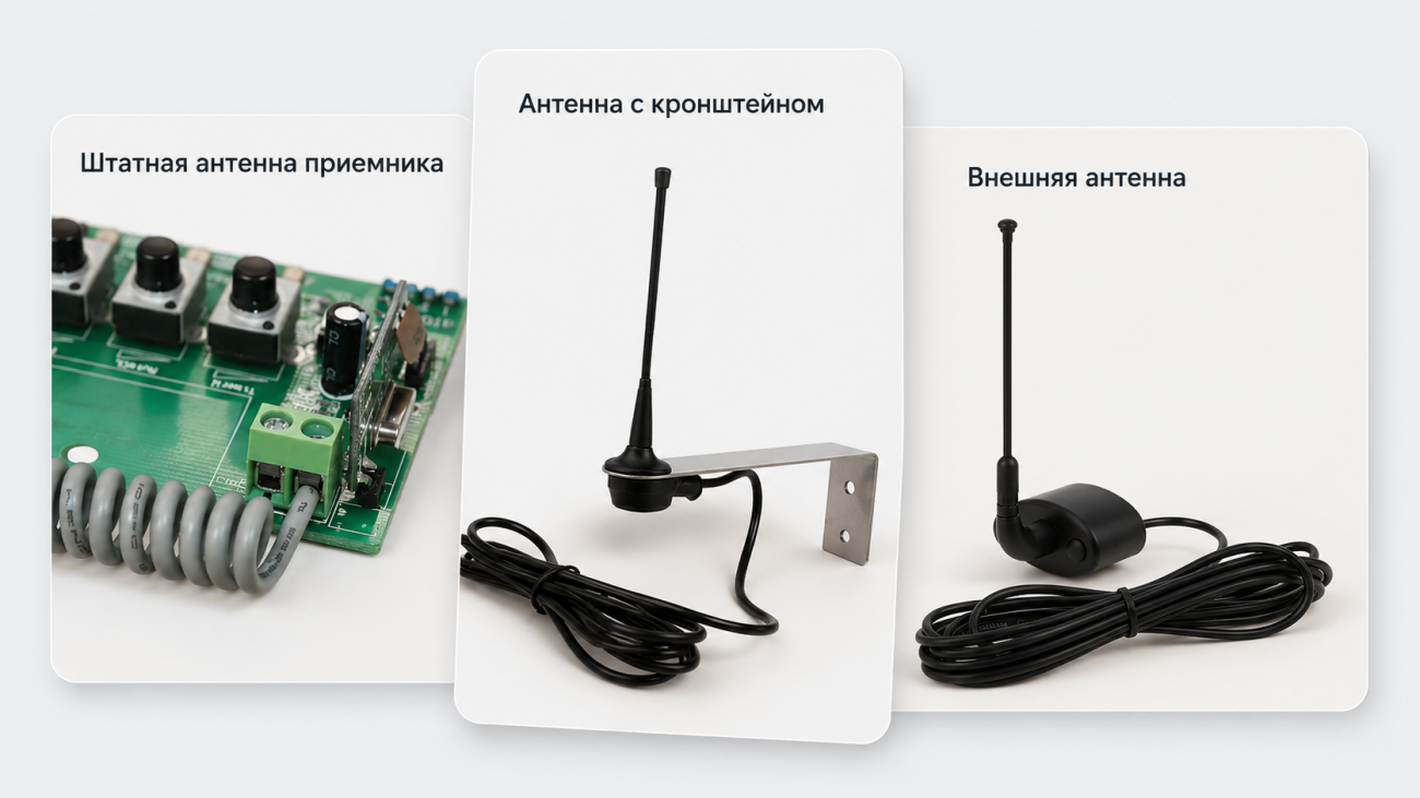 Варианты антенн для автоматики ворот и шлагбаума