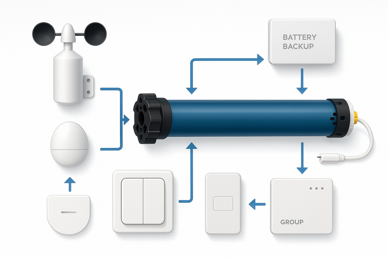 Автоматика для рольставен - сценарии, датчики, умный дом