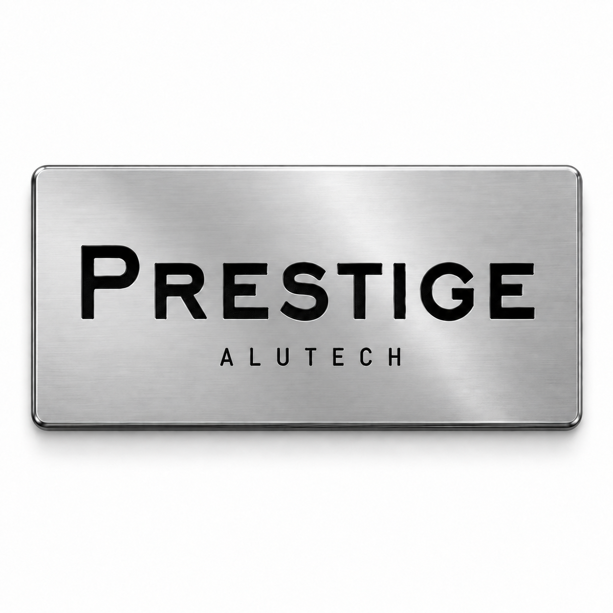 ALUTECH R7010804 — металлическая фирменная шильда в серебренном исполнении. Используется для обозначения продукции ALUTECH и замены поврежденного или утраченного элемента на совместимом изделии.