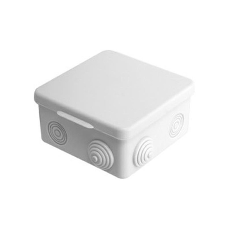 Коробка распаечная 70х70х40 мм с сальниками IP55, серая. Коробка распаечная 70х70х40 мм с сальниками IP55, серая.