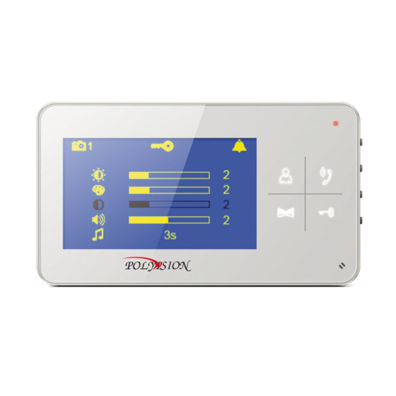 PVD-4S v.7.4 монитор домофона цветной с функцией «свободные руки» PVD-4S v.7.4 монитор видеодомофона цветной