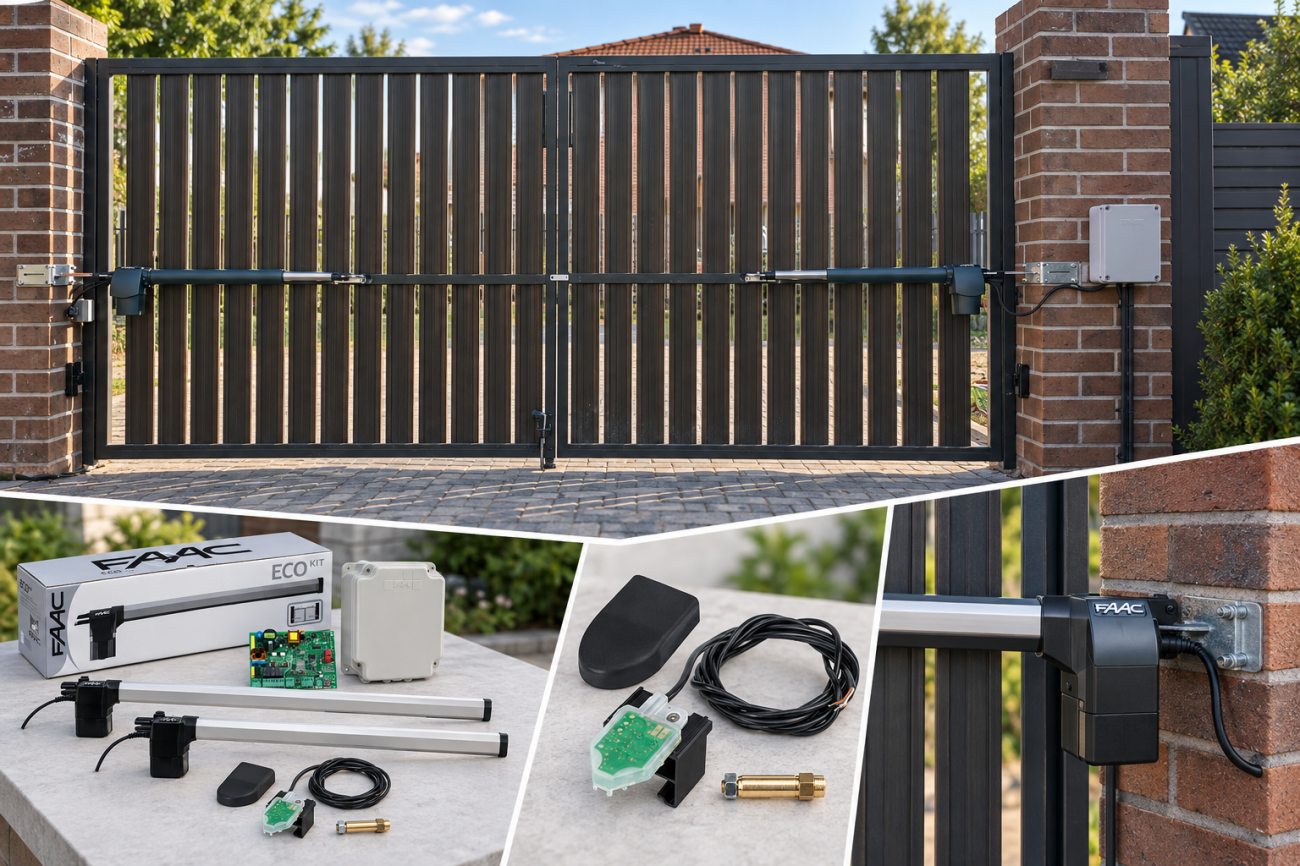 Когда нужна диагностика специалиста Автоматика распашных ворот FAAC, комплект привода и энкодер как пример системы, требующей профессиональной диагностики при неочевидной неисправности