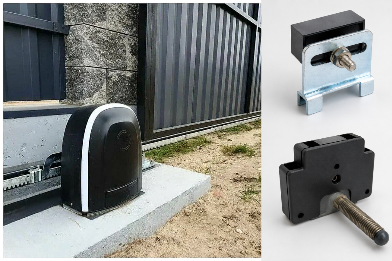 Концевые выключатели для привода откатных ворот Привод откатных ворот и элементы системы концевых выключателей
