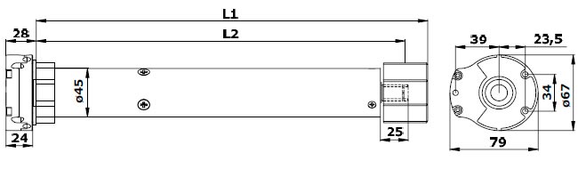 AM1-PP/40-15 внутривальный электропривод AM1-PP/40-15 внутривальный электропривод