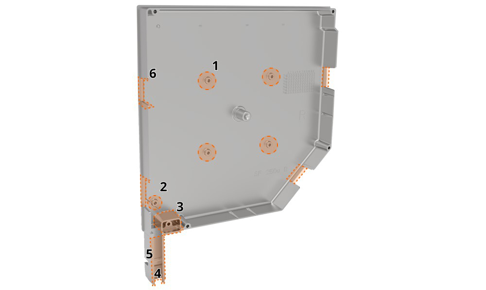 Крышка боковая роллетная SF45/250u Крышка боковая роллетная SF45/250u