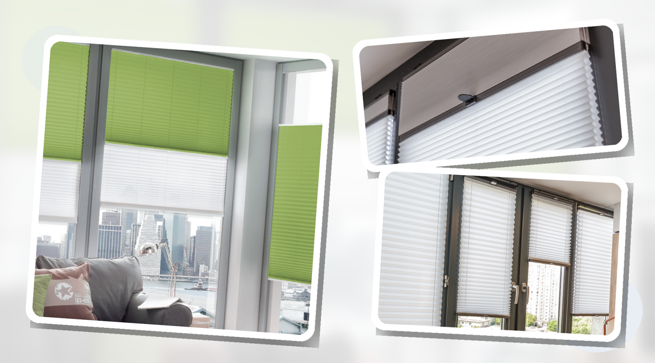 Шторы плиссе MIDI - универсальные решения для разных окон Коллаж показывает применение штор плиссе MIDI в интерьере: на стандартных окнах, в группе проемов и в деталях конструкции с аккуратной посадкой и удобным управлением.