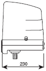 Привод ROGER H23/282 для распашных ворот габариты Привод ROGER H23/282 для распашных ворот габариты